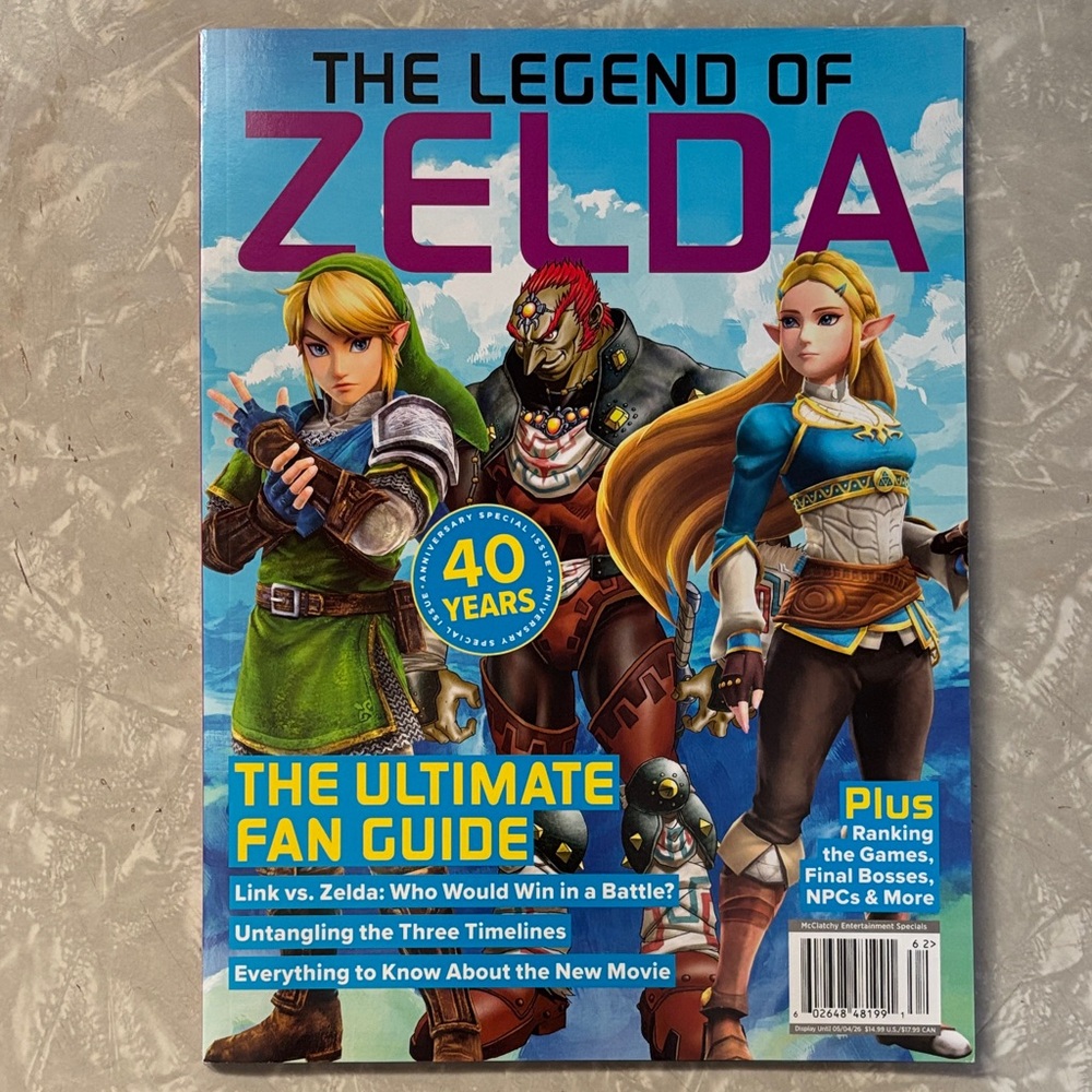 THE LEGEND OF ZELDA 40TH ANNIVERSARY MAGAZINE 💙❤️